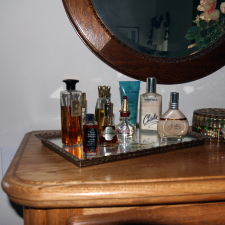Perfumes on a Dresser