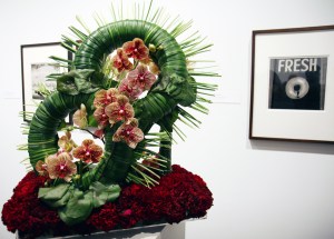 Arthur Tress, Untitled - photograph & flower arrangement