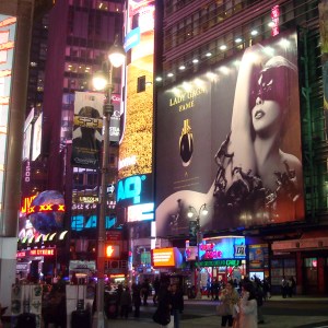 NY Lady Gaga perfume ad