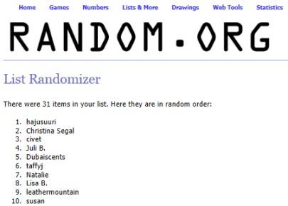 Micallef Draw Winners