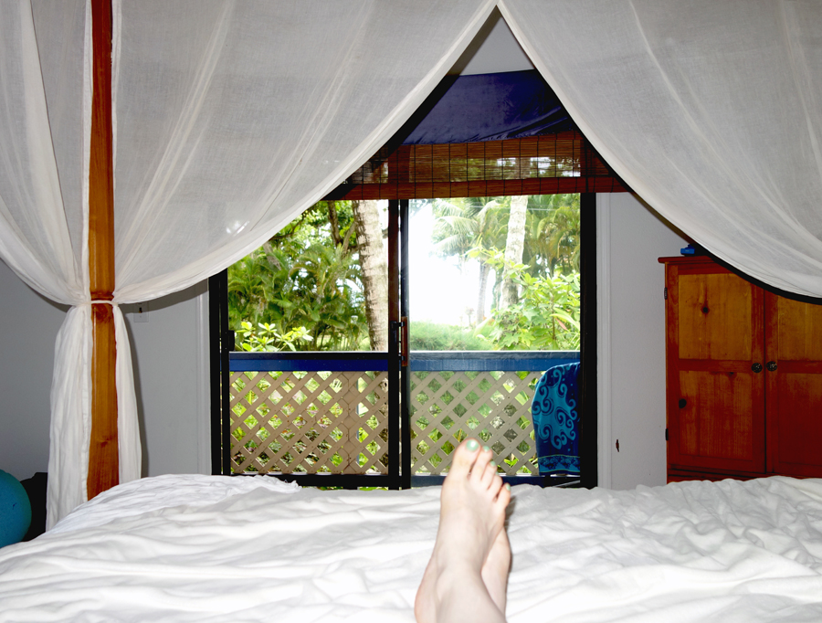 Kauai: view from the bedroom window