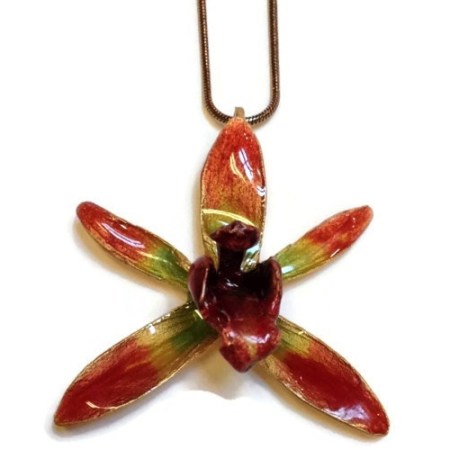 Michael Michaud Banana Split Orchid Neckklace