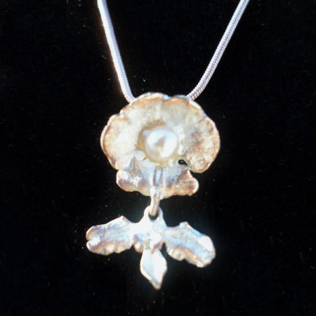 Michael Michaud White Orchid Neckklace