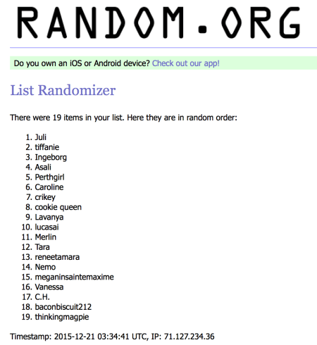 Scented Shower Gel Draw Winner