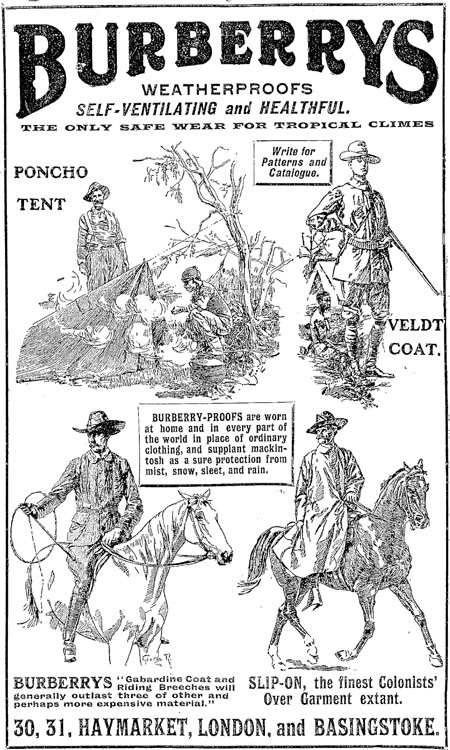 Burberrys' Tropical Clothing Ad