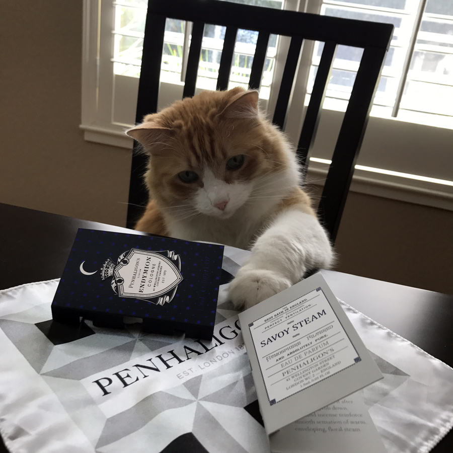 Rusty and Penhaligon's Savoy Steam and Endymion Samples