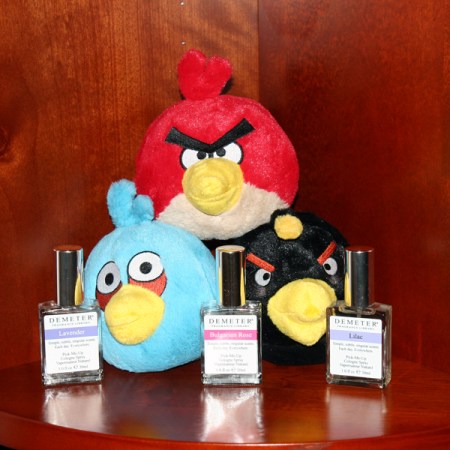 Angry Birds and 3 Demeter Perfumes
