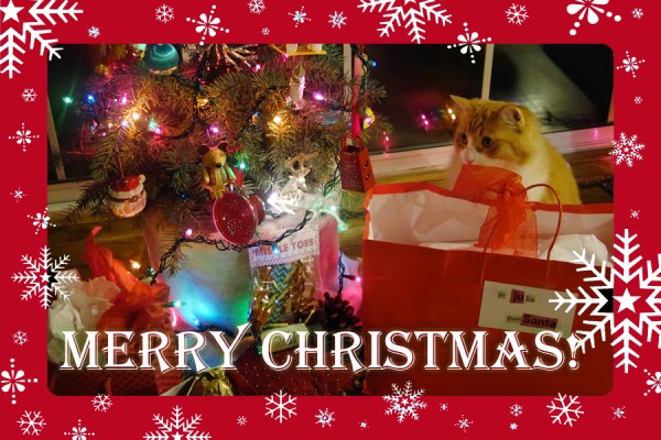 Rusty and Chrismas Tree and Gifts