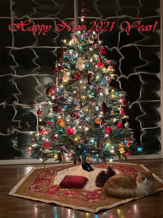 Rusty and New Year Tree 2021