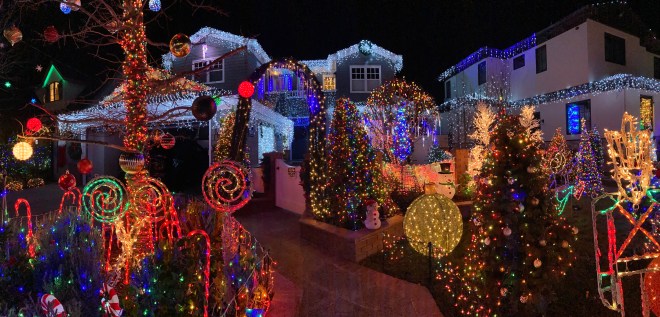 Christmas Lights on Eucalyptus Street